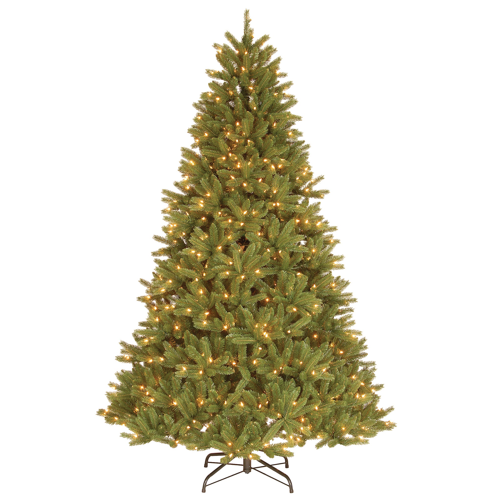 7.5 ft Pre-Lit Grande Fir Artificial Christmas Tree with Clear Lights - Perfect for Home, Office, and Holiday Decorations