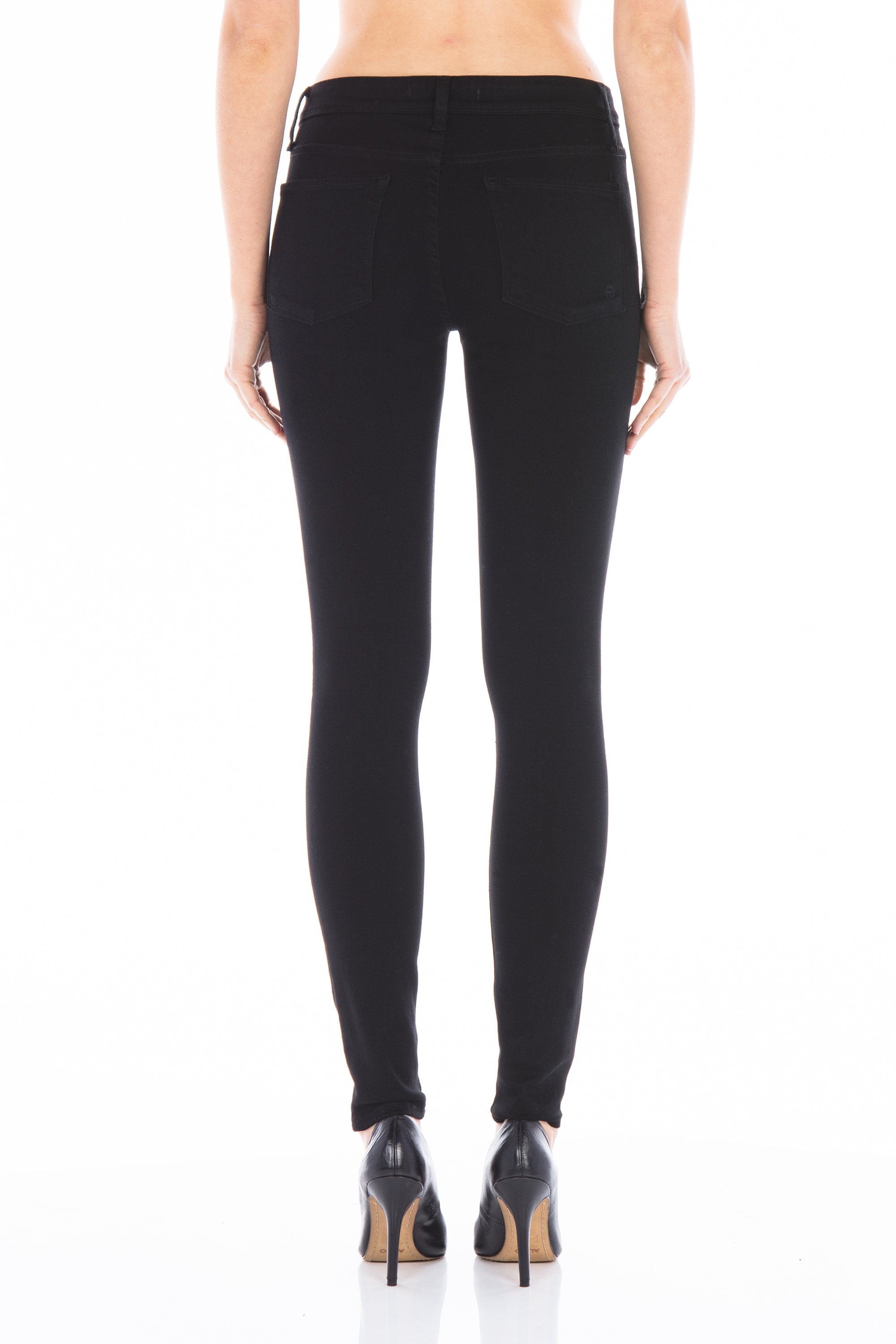 GWEN High Rise Skinny Jeans for Women - Stretch Denim Pants in Jett Black | Perfect for Casual Wear, Office & Night Out