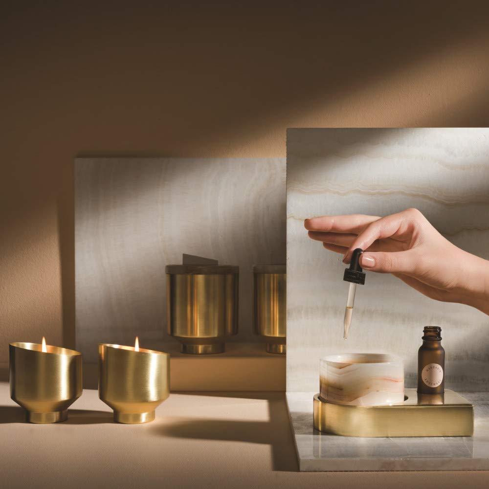 Aromatique Tique & Stone Ritual Stone Diffuser - 0.5 fl oz Elderflower Vetiver Essential Oil - Natural Home Aromatherapy for Relaxation & Stress Relief - Perfect for Bedroom, Bathroom & Office Spaces