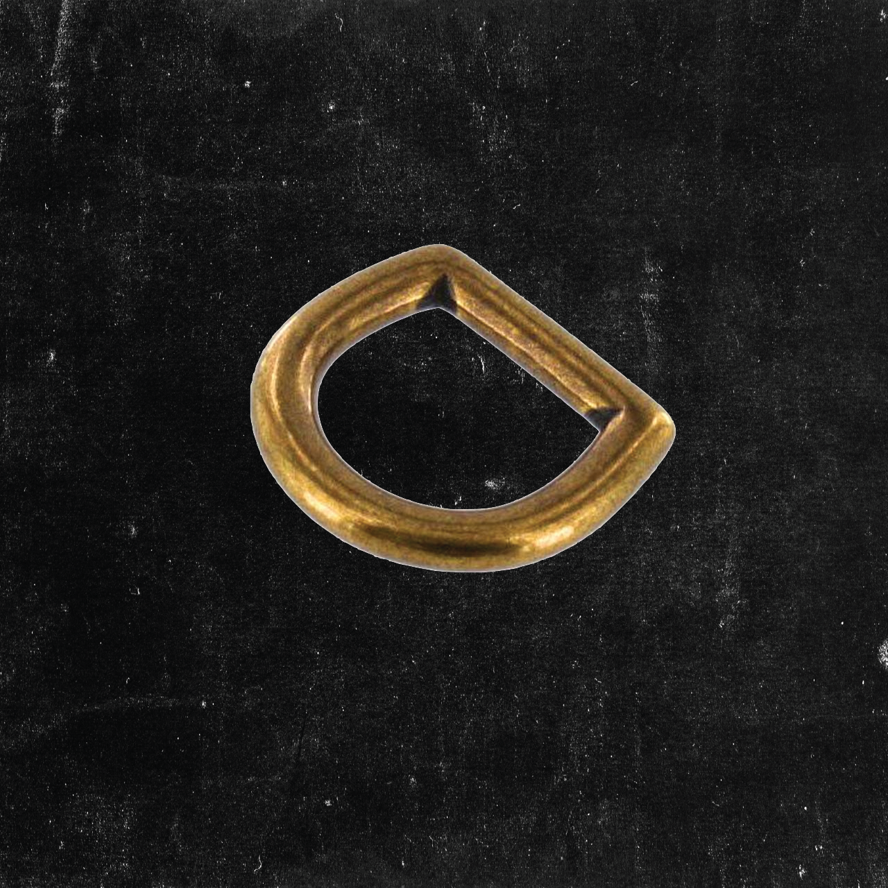 Antique Brass Bow D Ring 5/8