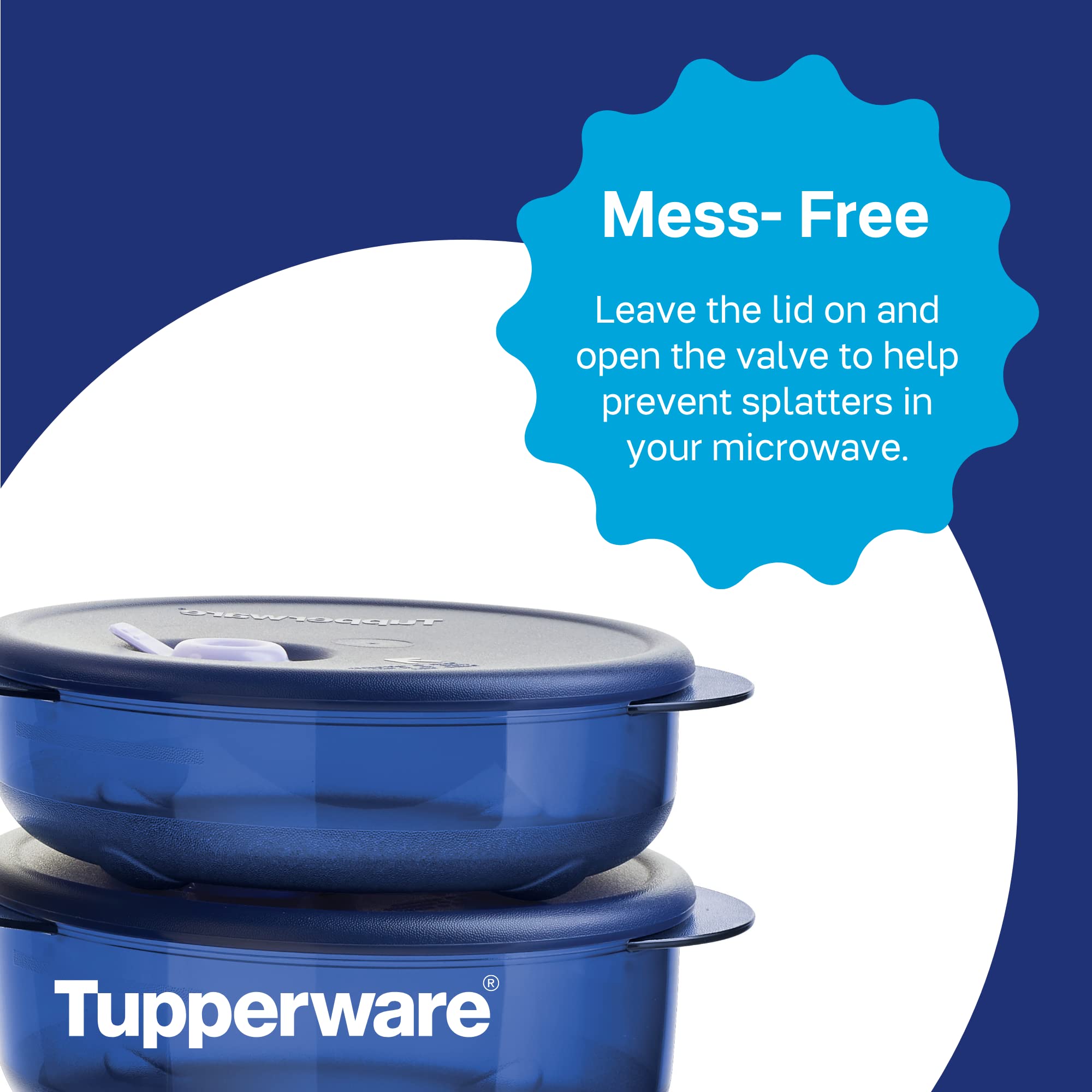 Tupperware Vent ‘N Serve 7-Piece Food Storage Container Set - BPA Free, Microwave, Dishwasher & Freezer Safe - Meal Prep, Freezing & Reheating - Perfect for Leftovers, Meal Planning & On-the-Go Lunches