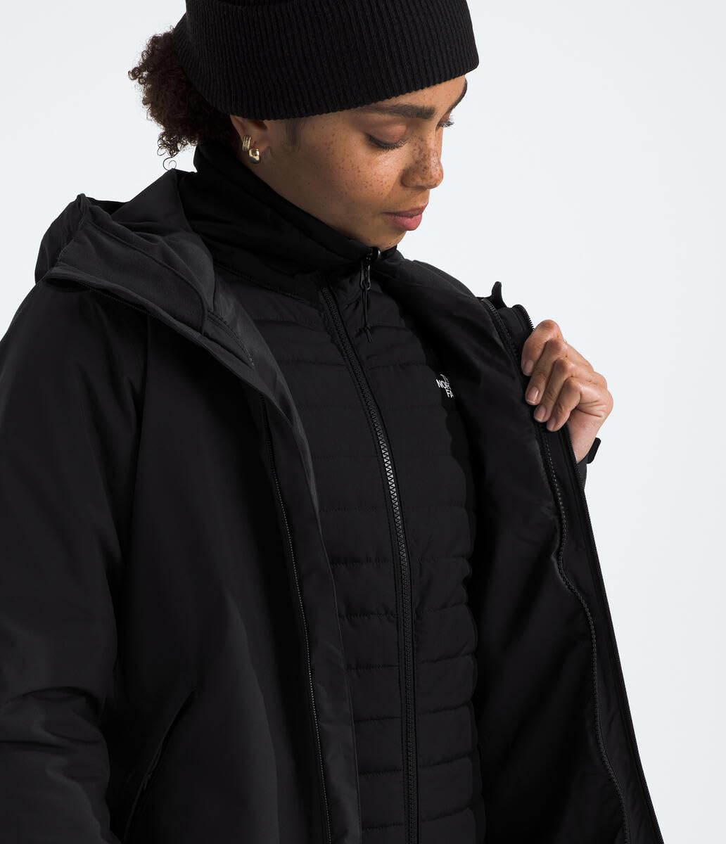 THE NORTH FACE Women's Carto Triclimate Waterproof Windproof Jacket - 3-in-1 Convertible Winter Coat for Hiking, Skiing & Outdoor Adventures