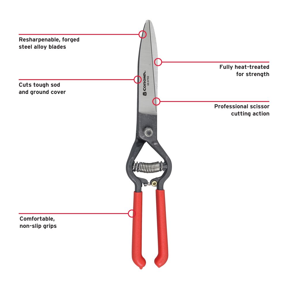 Corona ClassicCUT Sod Cutter & Grass Shear - Professional Lawn Edging Tool for Landscaping, Gardening & Yard Maintenance