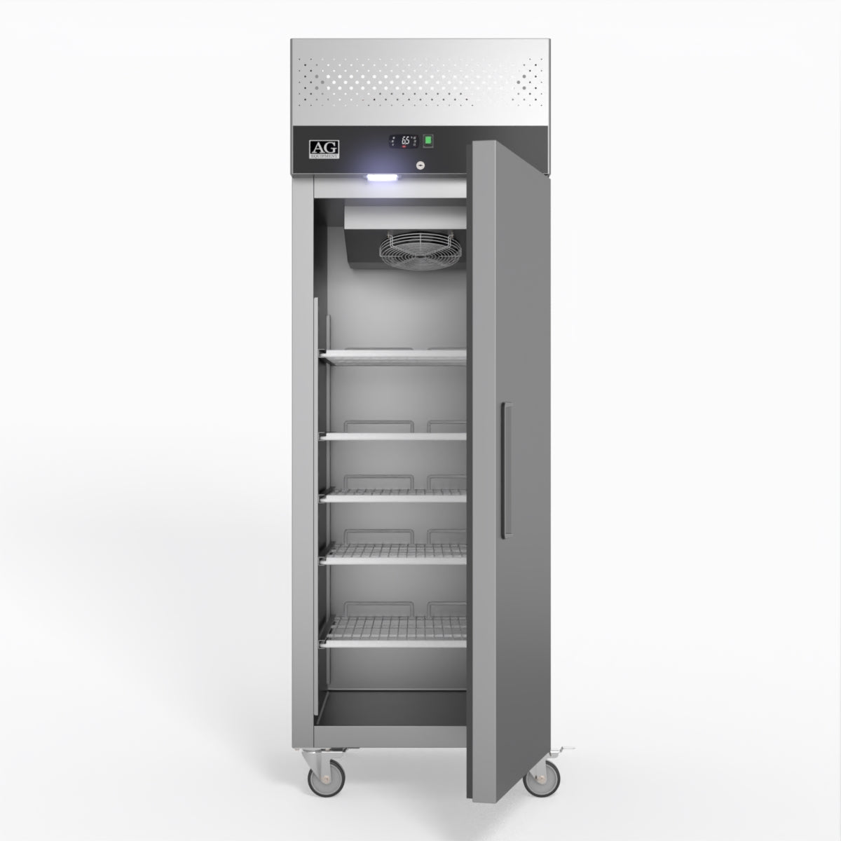 600L Stainless Steel Commercial Upright Refrigerator with Glass Door - GNX600TN - Perfect for Restaurants, Supermarkets & Catering Businesses