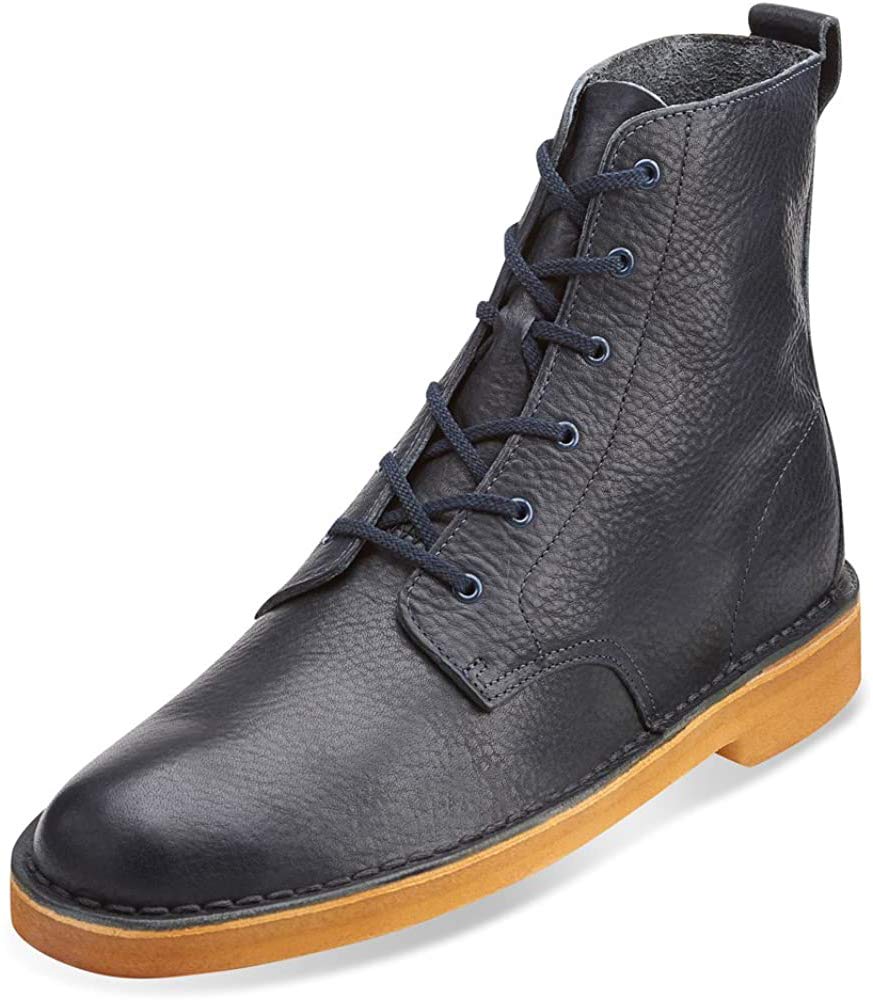 Clarks Men's Desert Mali Boots - Premium Leather Chukka Boots for Men | Comfortable & Stylish Casual Footwear for Work, Travel & Everyday Wear