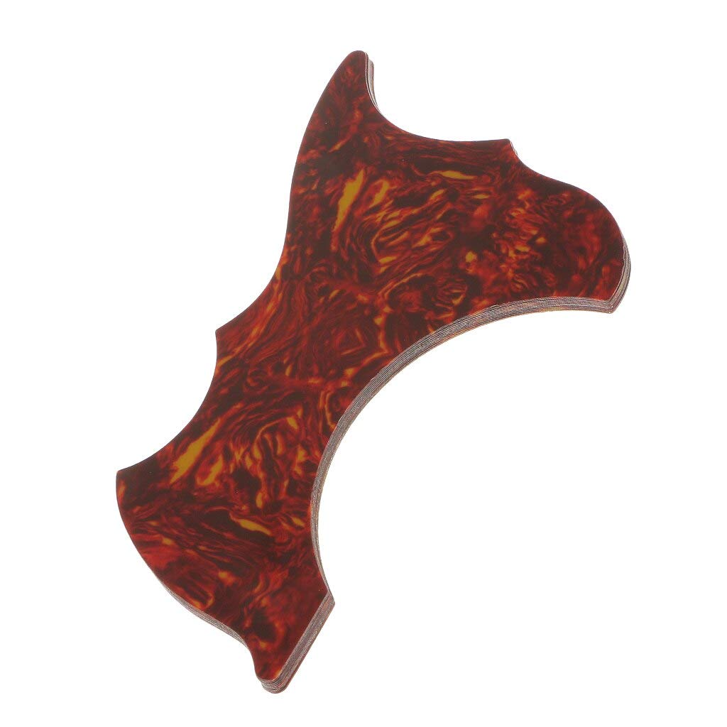 10-Piece Red Tortoise Acoustic Guitar Pickguard Scratch Plate Set - Fits 41 Inch Guitars - Durable Protection for Guitar Soundhole (Perfect for Performances, Recording & Practice)