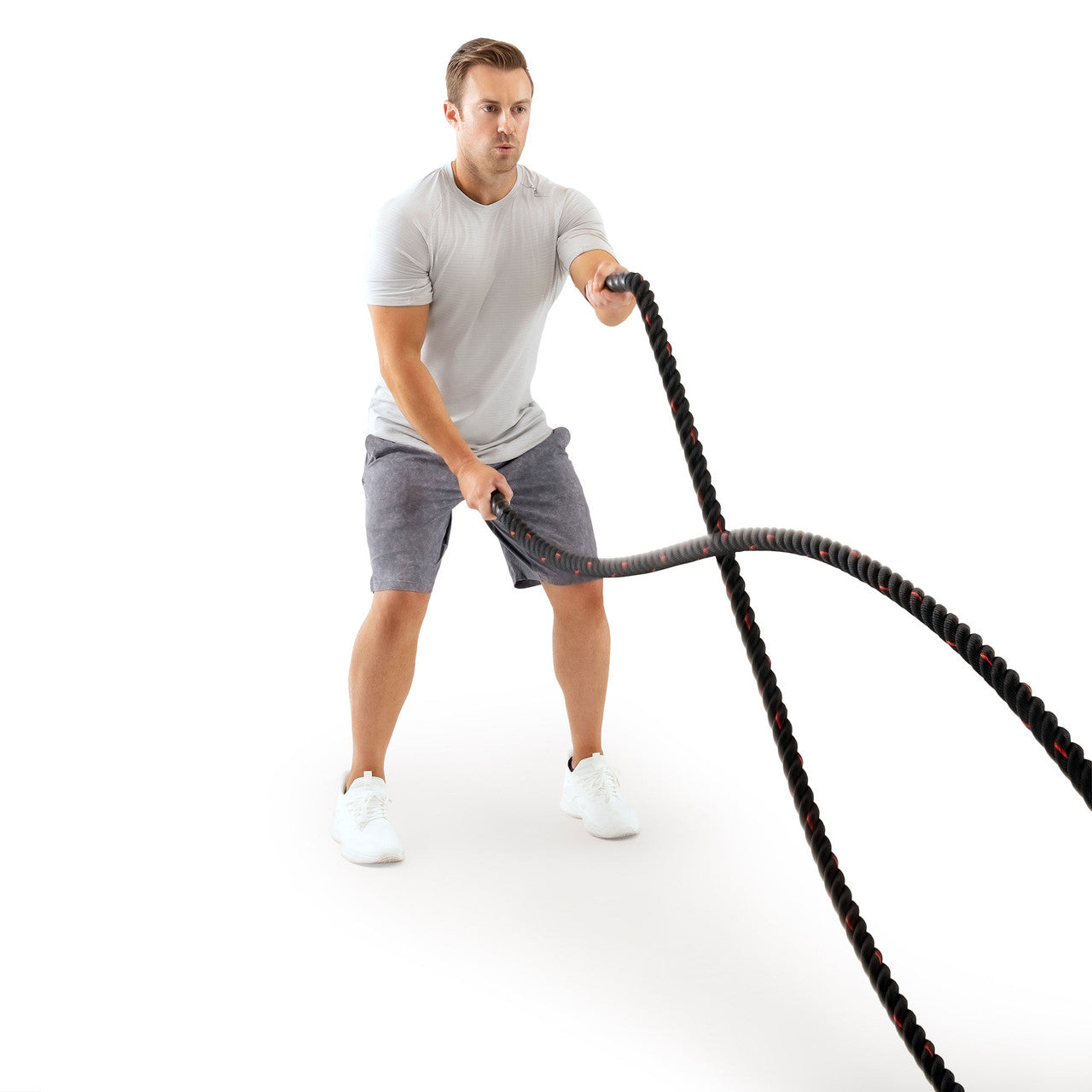 12M (40ft) Battle Ropes 38mm (1.5 Inch) Heavy Duty Exercise Rope for CrossFit, Gym & Home Workouts | ProIron PRO ZS01 2 | Strength Training & Cardio Fitness Equipment