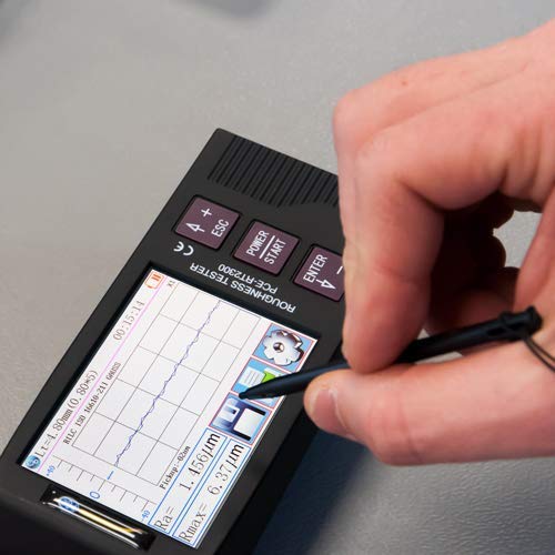 PCE-RT 2300 Digital Surface Roughness Tester | Portable Material Texture Analyzer | for Metal, Plastic & Wood Testing | Workshop & Quality Control Use