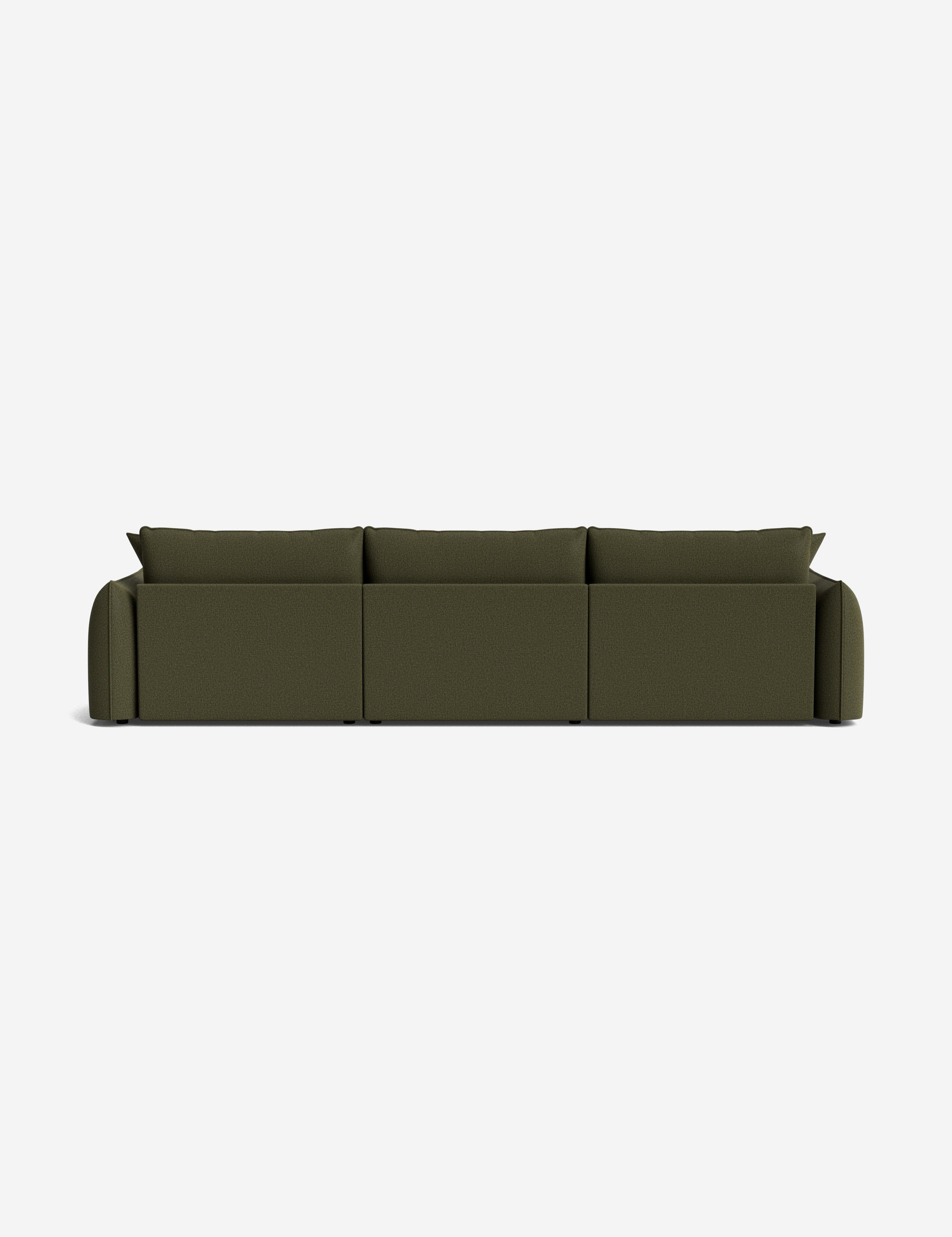 Balmer Modern Sectional Sofa with Ottoman - Comfortable L-Shaped Couch for Living Room, Lounge & Family Room - Perfect for Small Spaces & Home Theater