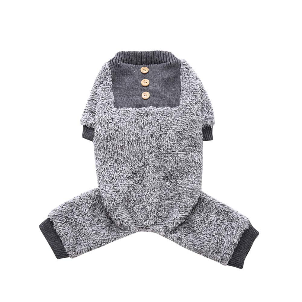 Oncpcare Soft Warm Fuzzy Fleece Dog Pajamas & Coat - 100% Cotton Pet Jumpsuit for Small Dogs and Cats - Cozy Winter Wear for Indoor Comfort & Outdoor Adventures