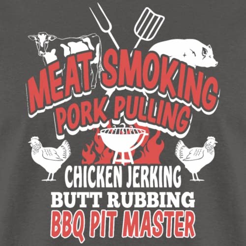 Meat Smoking BBQ Pit Master T-Shirt for Men - Pork Pulling & Grilling Enthusiasts - Perfect for BBQ Parties, Cookouts & Outdoor Grilling