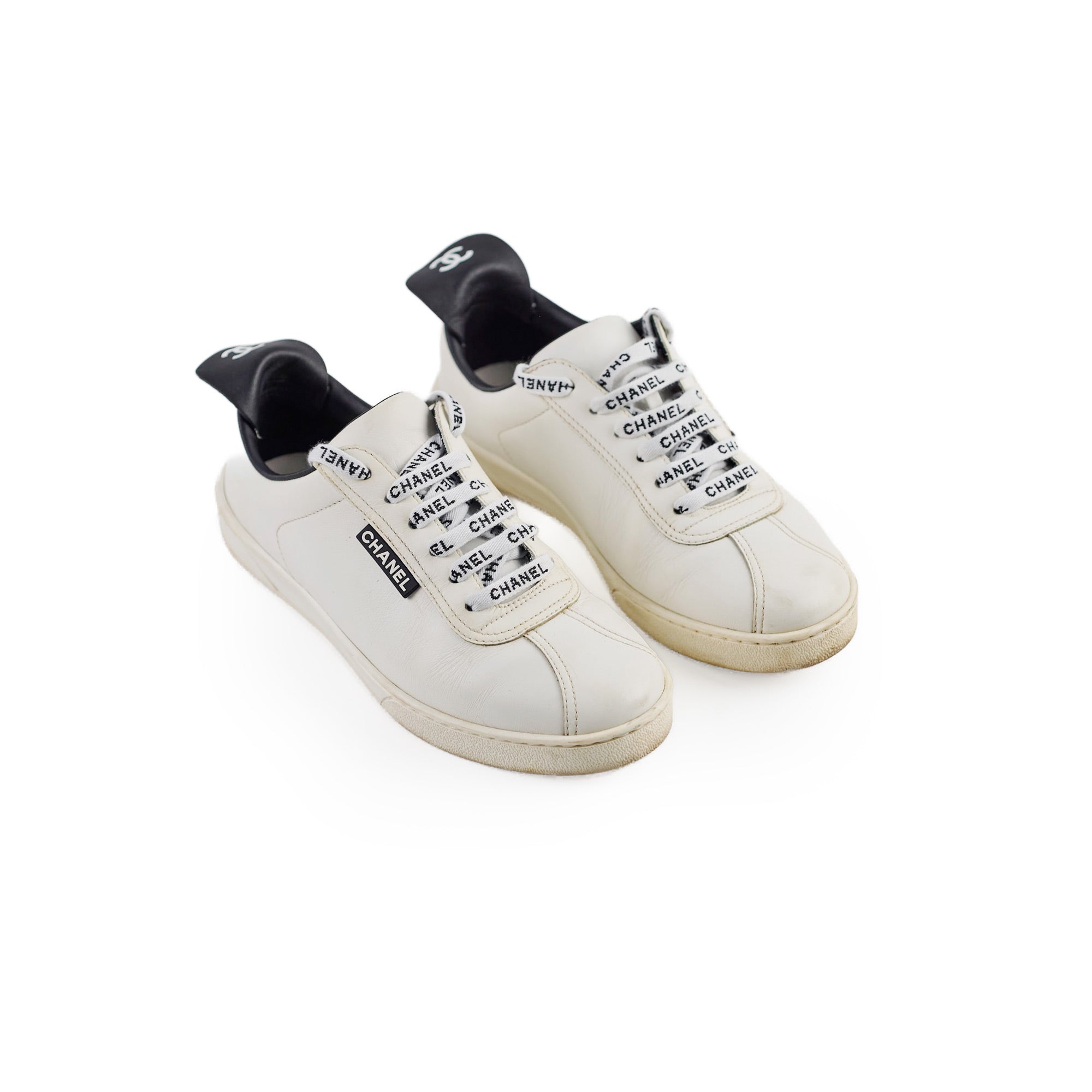 Chanel White Sneakers for Women Size 37 - Fashionable Luxury Shoes for Casual Wear & Street Style