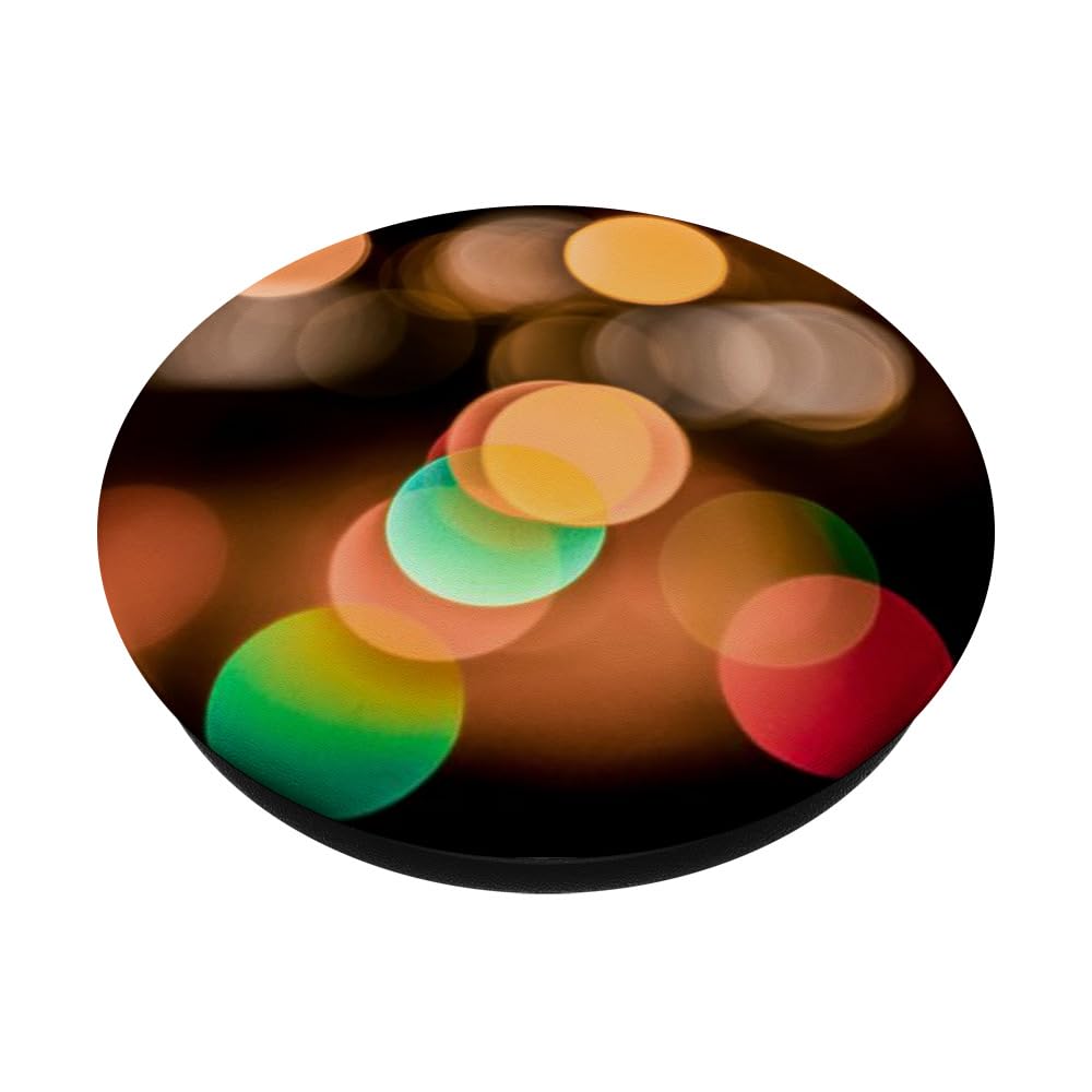 Bokeh Lights PopSockets Adhesive PopGrip - Phone Grip Stand for iPhone & Samsung - Perfect for Selfies, Video Calls & Secure Phone Handling