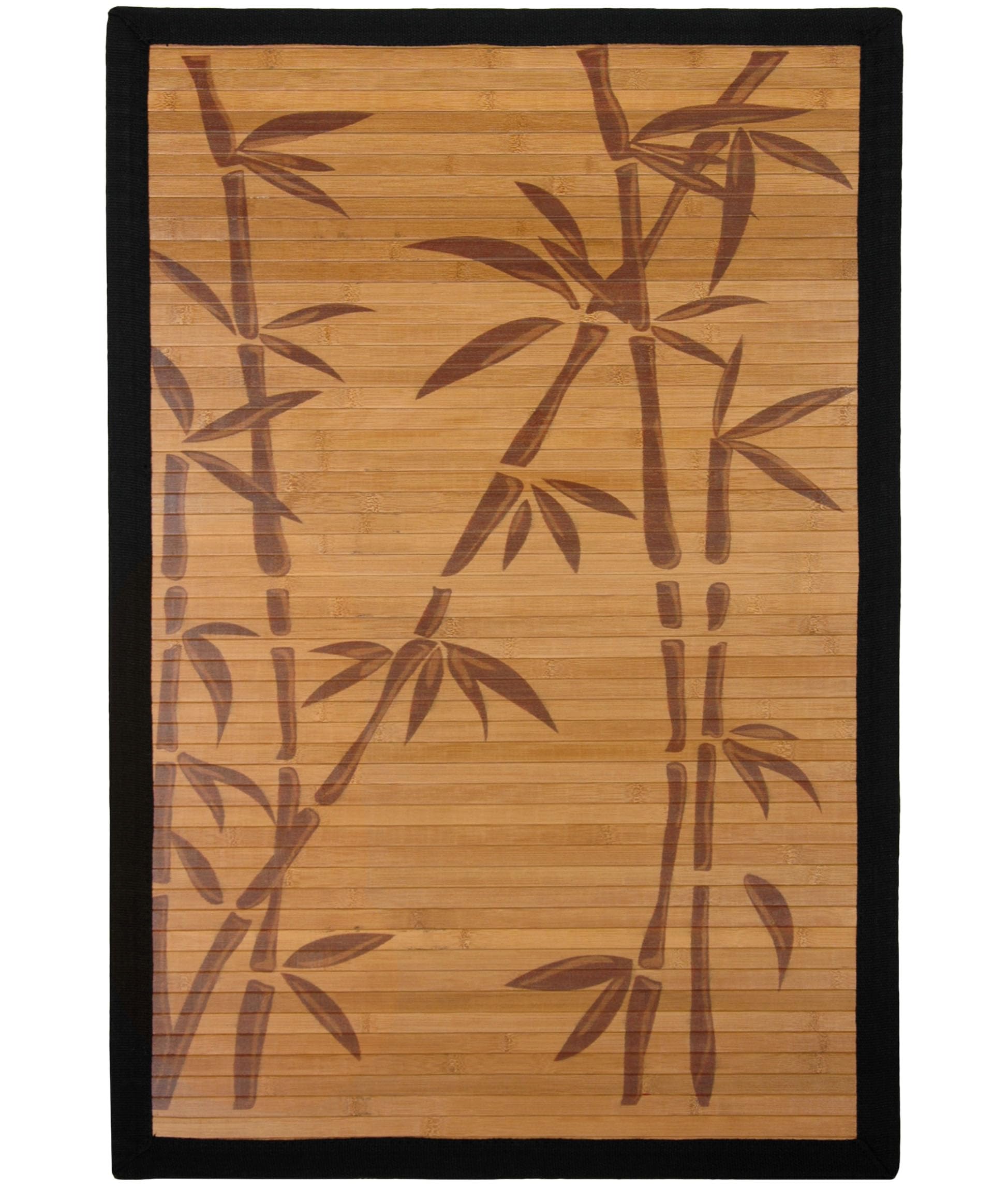 4x6 Red Lantern Bamboo Tree Area Rug - Soft Non-Slip Floor Mat for Living Room, Bedroom, Dining Room - Perfect Home Decor for Asian Style Interior Design