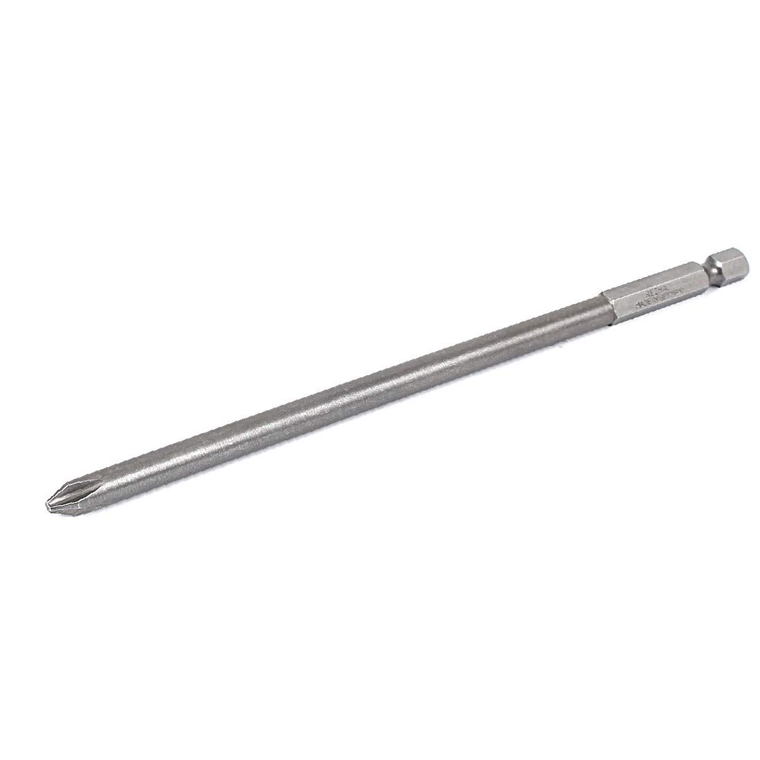 X-DREE 1/4 Inch Hex Shank PH2 6mm Magnetic Phillips Screwdriver Bit - 150mm Long Screwdriver Bit for Woodworking, Furniture Assembly, and DIY Home Projects
