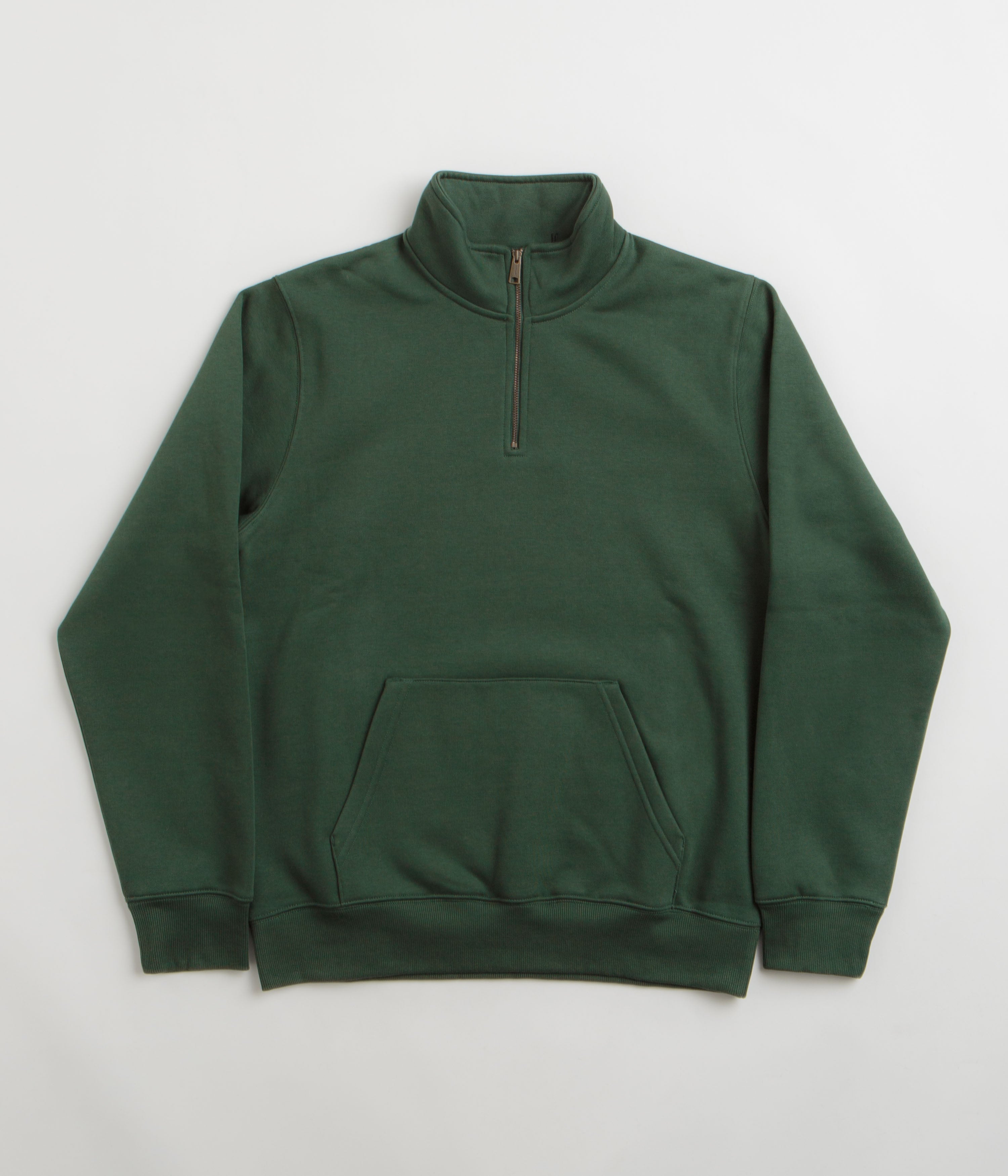 Carhartt Chase Zip Neck Sweatshirt for Men - Comfortable Fleece Pullover with Full-Zip Closure in Sycamore Tree & Gold Colors - Perfect for Work, Outdoor Activities and Casual Wear