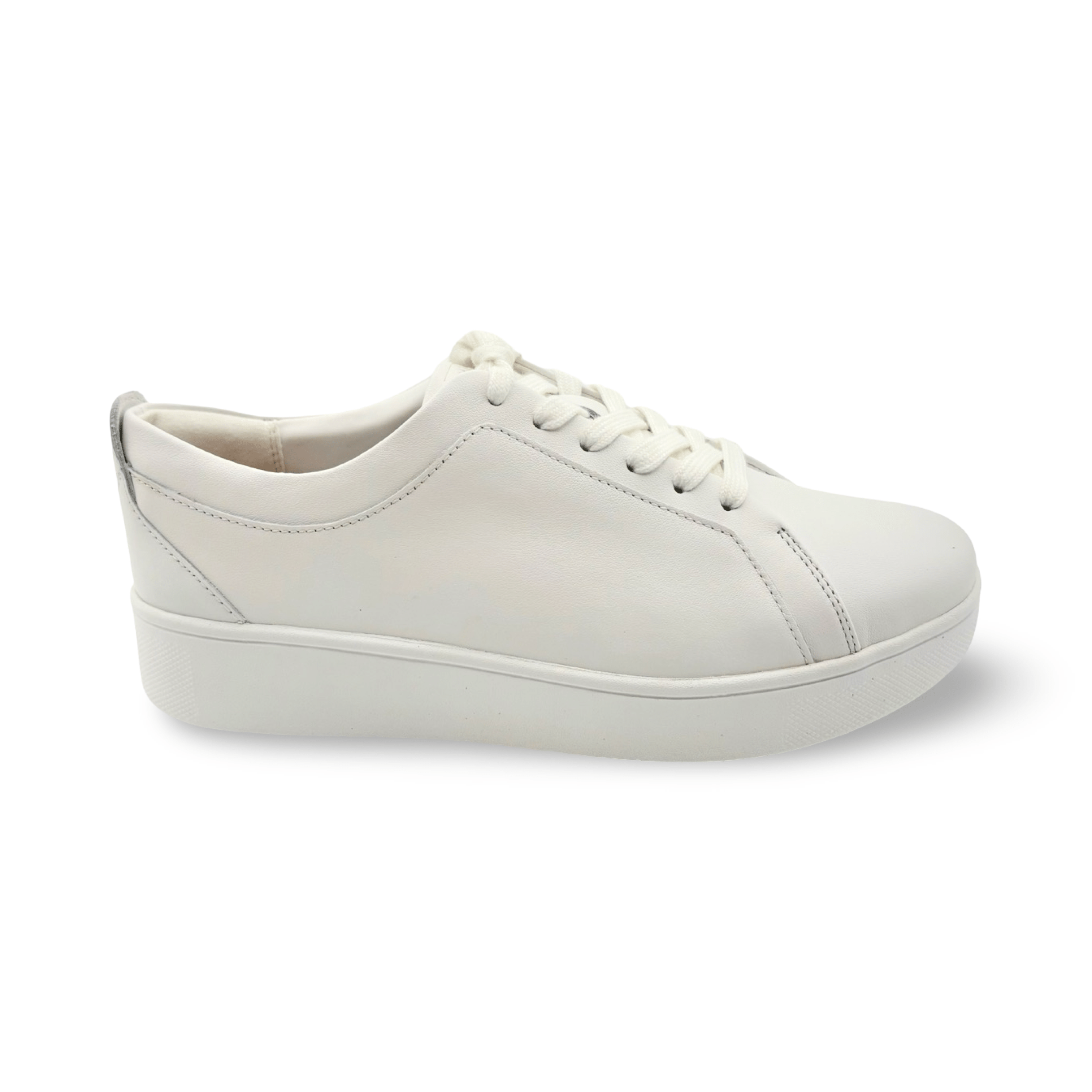 Rally White Leather Sneakers for Men & Women - Comfortable Casual Walking Shoes for Daily Wear, Gym, Travel & Street Style