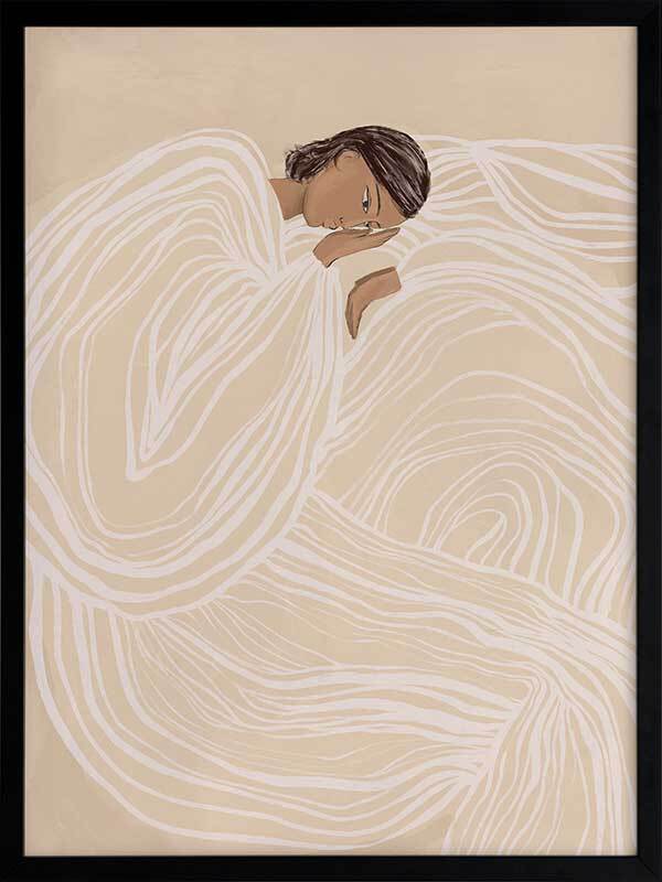 Delilah Dancing Framed Wall Art Print - Elegant Home Decor for Living Room, Bedroom & Office - Perfect Gift for Art Lovers