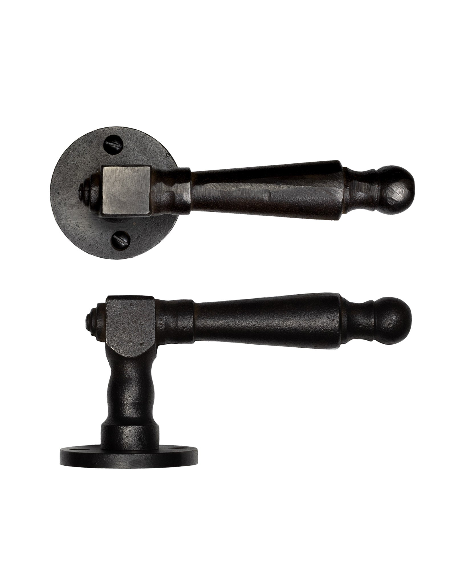 Stocksund Cast Iron Door Handle - Vintage Style Iron Door Knob for Home & Office - Perfect for Interior Doors, Cabinets, and Furniture