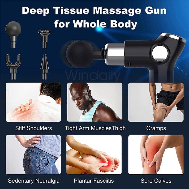 Mini Muscle Massage Gun - Portable Deep Tissue Percussion Massager for Pain Relief & Muscle Recovery - Perfect for Athletes, Gym Lovers & Home Use