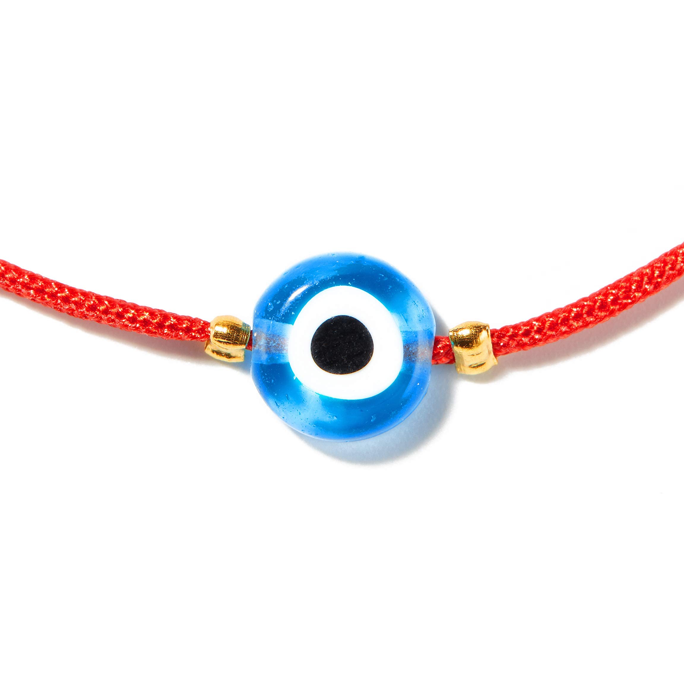 Evil Eye Bracelet with Red String - Kabbalah Protection Handmade Adjustable Bracelet for Women & Men | Spiritual Jewelry for Good Luck & Positive Energy | Perfect for Daily Wear, Gifts & Meditation