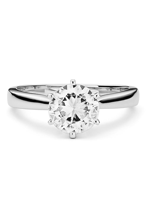 1.50ct Forever Brilliant Moissanite Solitaire Engagement Ring in 14k White Gold - Perfect for Proposals, Weddings & Anniversary Gifts