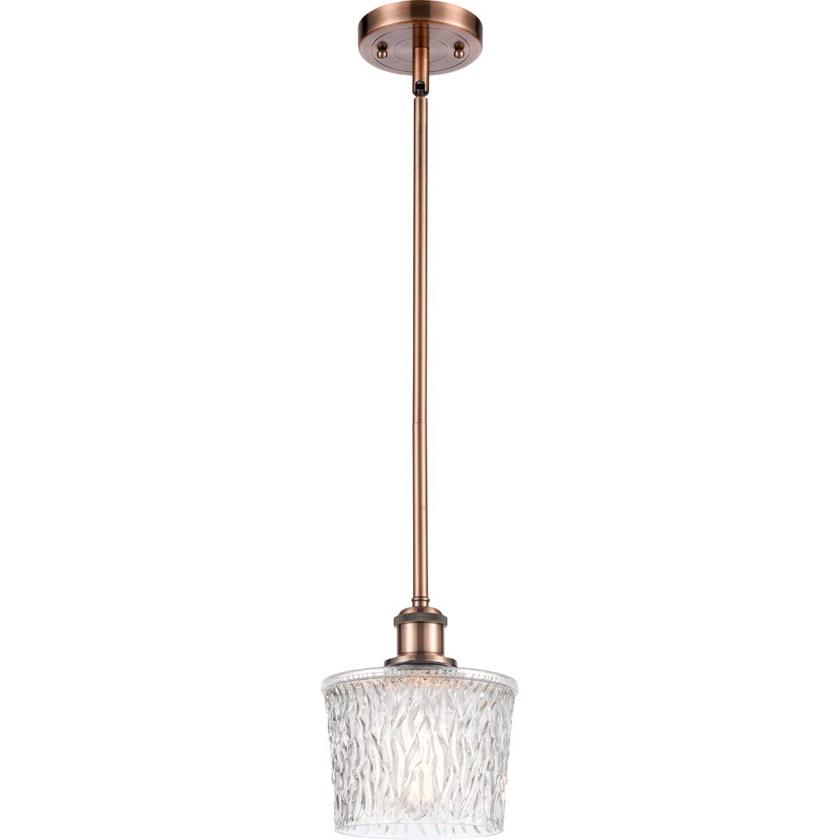 Antique Copper Tone Pendant Light - 7