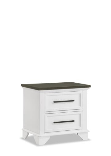 Abigail 6-Piece Full Bedroom Set in White & Grey - Complete Queen/King Size Bedroom Furniture Suite for Modern Home Decor