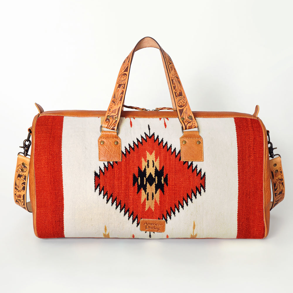 ADBG870A Genuine Leather Western Handbag for Women - American Darling Saddle Blanket Style Purse - Perfect for Cowgirl Fashion, Rodeo Events & Country Outfits