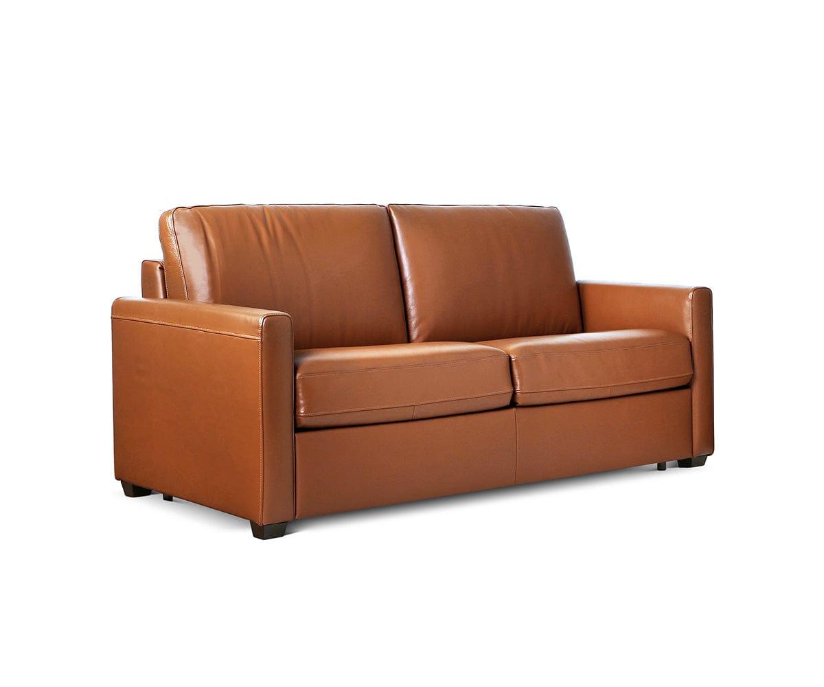 Premium Jonas Leather Full Sleeper Sofa Bed - Convertible Comfort for Living Rooms & Guest Rooms - Perfect for Small Spaces & Overnight Guests