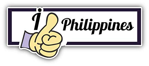 Philippines Travel Slogan Stickers - 2 Inch Art Decor Planner Calendar Scrapbooking Craft Supplies (18 Pack) - Perfect for DIY Journals, Bullet Notebooks & Vacation Memory Books