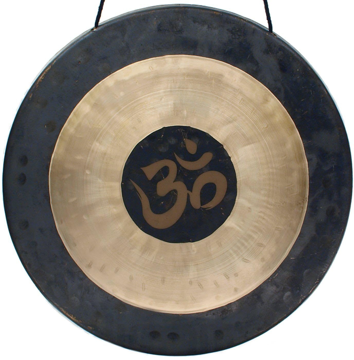 Om Gongs with Rope & Chinese Mallet - Handcrafted Bronze Meditation Gong for Yoga, Sound Healing, and Mindfulness Practice - Perfect for Home Meditation, Yoga Studios, and Spiritual Rituals