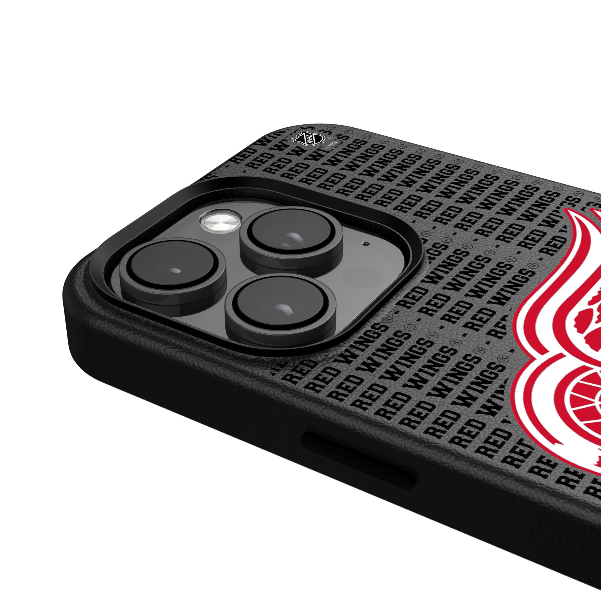 Detroit Red Wings MagSafe Compatible Phone Case for iPhone 14/13/12 - Durable Text Backdrop Design - Perfect for Fans, Sports Events & Everyday Use
