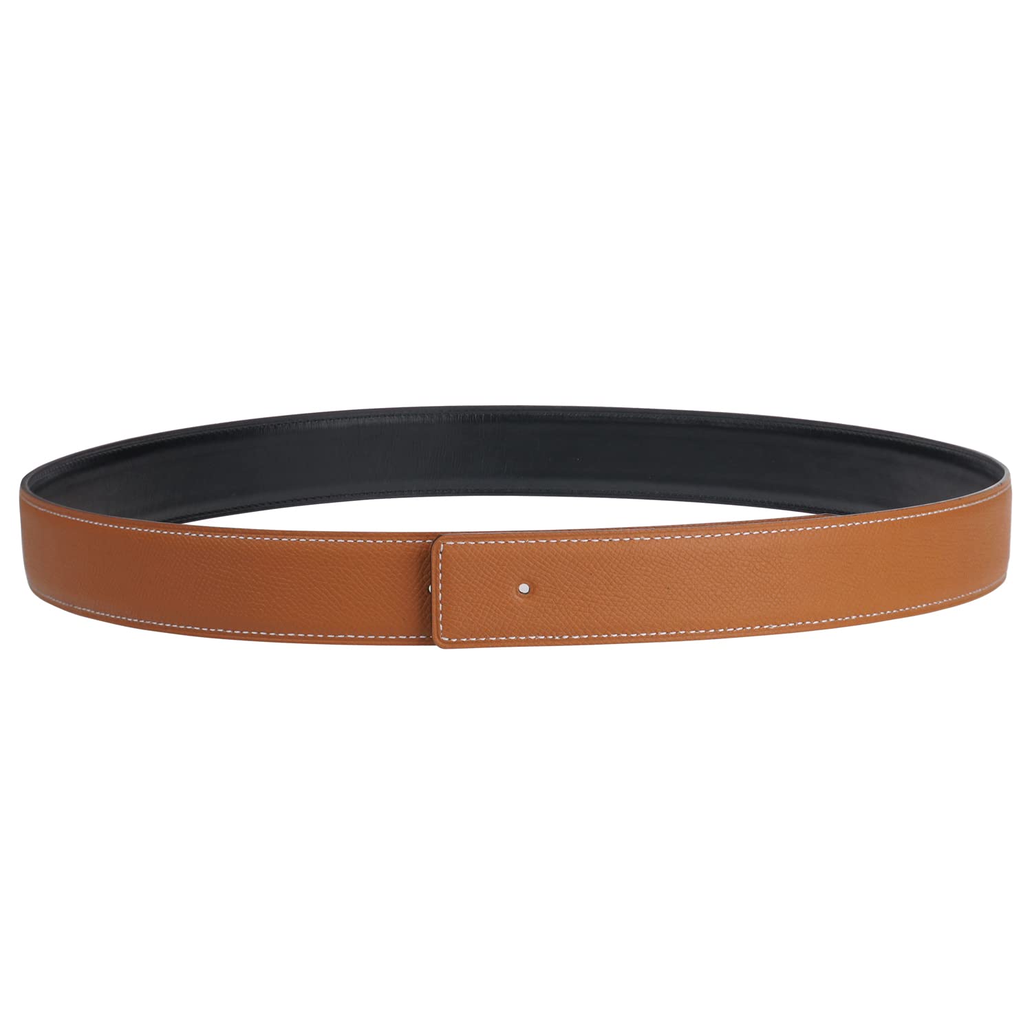UzHot H Full Grain Cow Leather Belts - 32mm Wide Replacement Belt Strap Without Buckle for Men & Women | Durable Fashion Accessory for Casual, Office & Formal Wear