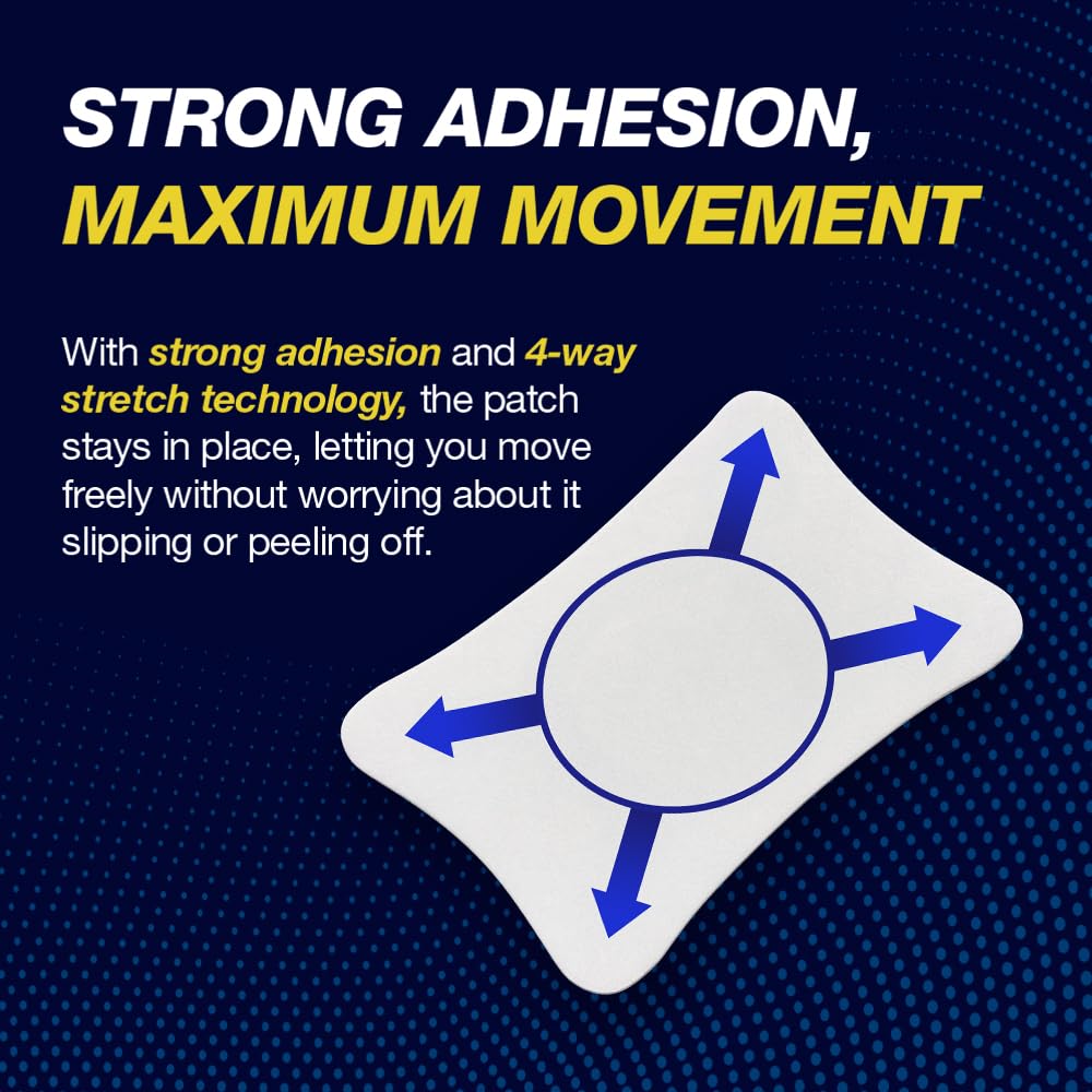 AREX Cool & Hot Pain Relief Patches - Medium Size (10 Patches) for Back, Neck, Shoulder & Joint Pain Relief - Instant Soothing for Muscle Soreness, Arthritis & Sports Injuries