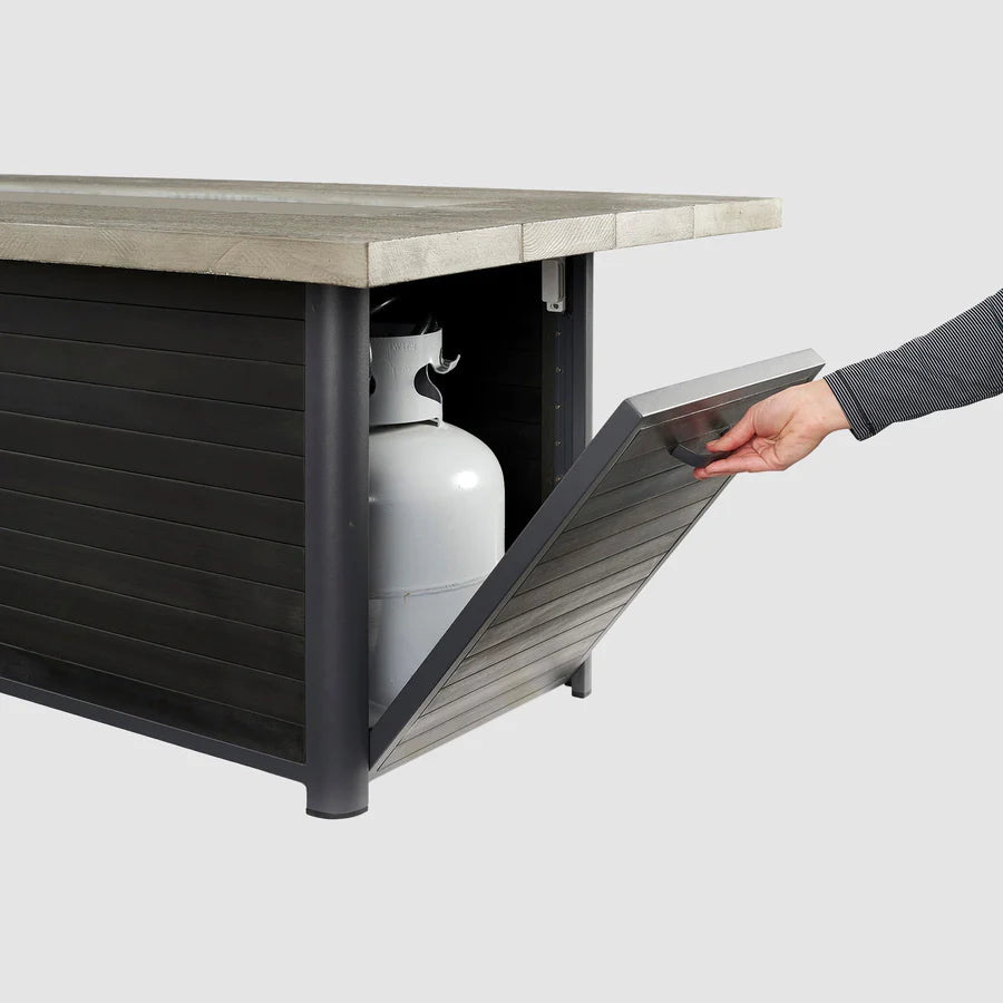 Outdoor Fire Table - The Outdoor Greatroom Company Cedar Ridge Fire Pit Table for Patio, Deck, Backyard & Garden - Perfect for Entertaining, Relaxing & Ambiance