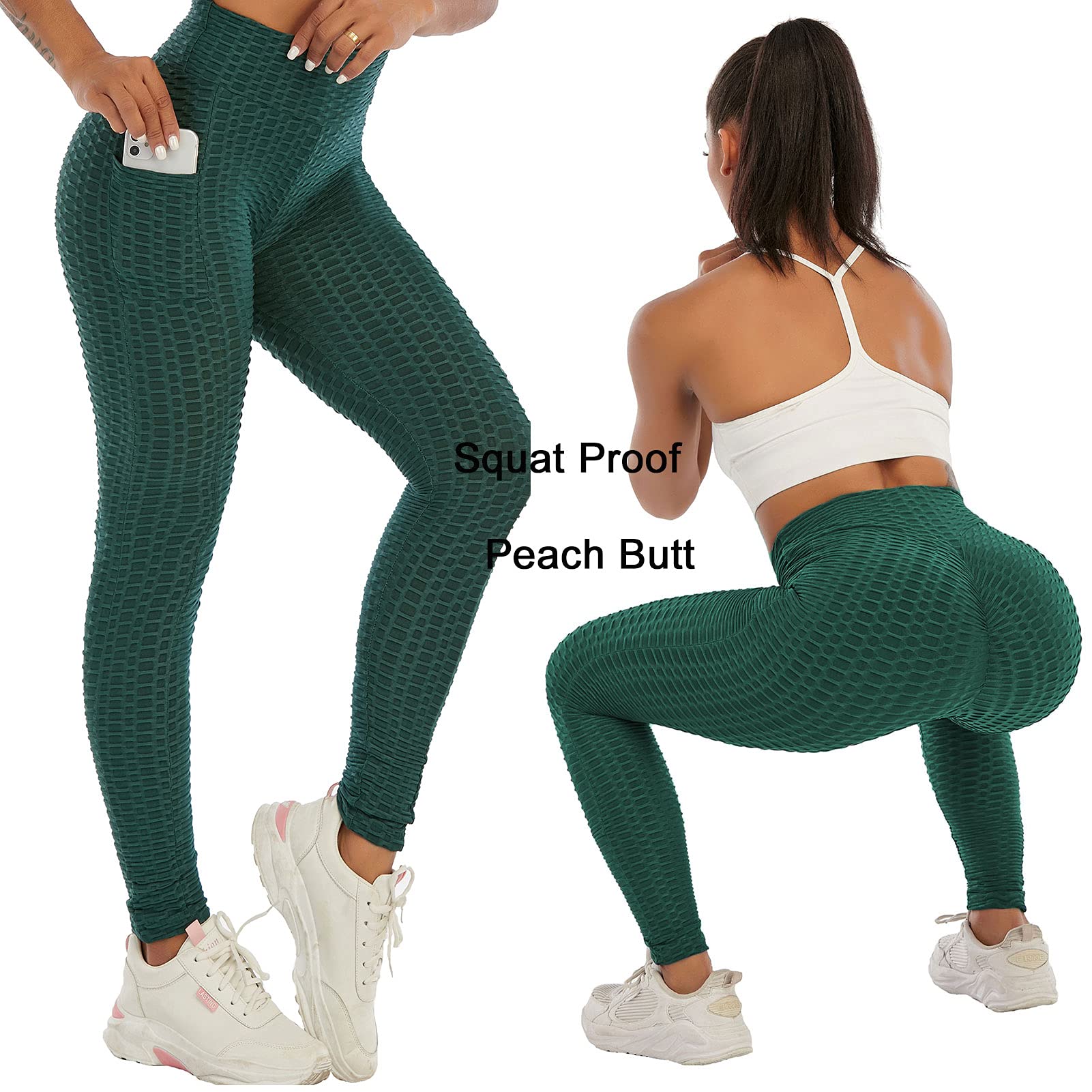 JGS1996 Women's Butt Lifting Leggings - High Waisted Tummy Control Yoga Pants with Scrunch Booty Design for Workout, Gym & Running | Perfect for Fitness, Lounge & Everyday Wear