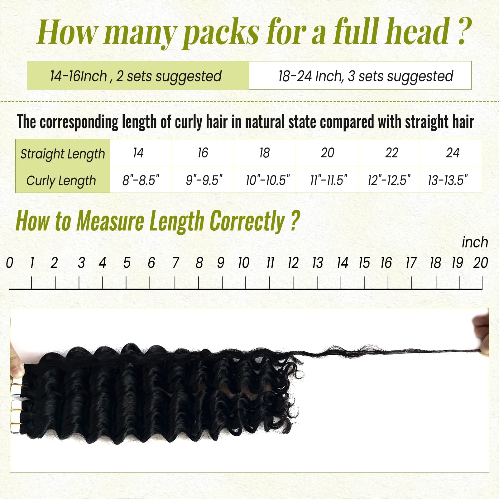 Tape in Hair Extensions Human Hair - 20 Pieces 50G/Set, Natural Black Deep Wave, Double Sided Tape for Seamless Skin Weft - Perfect for Black Women, Styling & Volume (20Inch) | Great for Weddings, Parties & Daily Wear