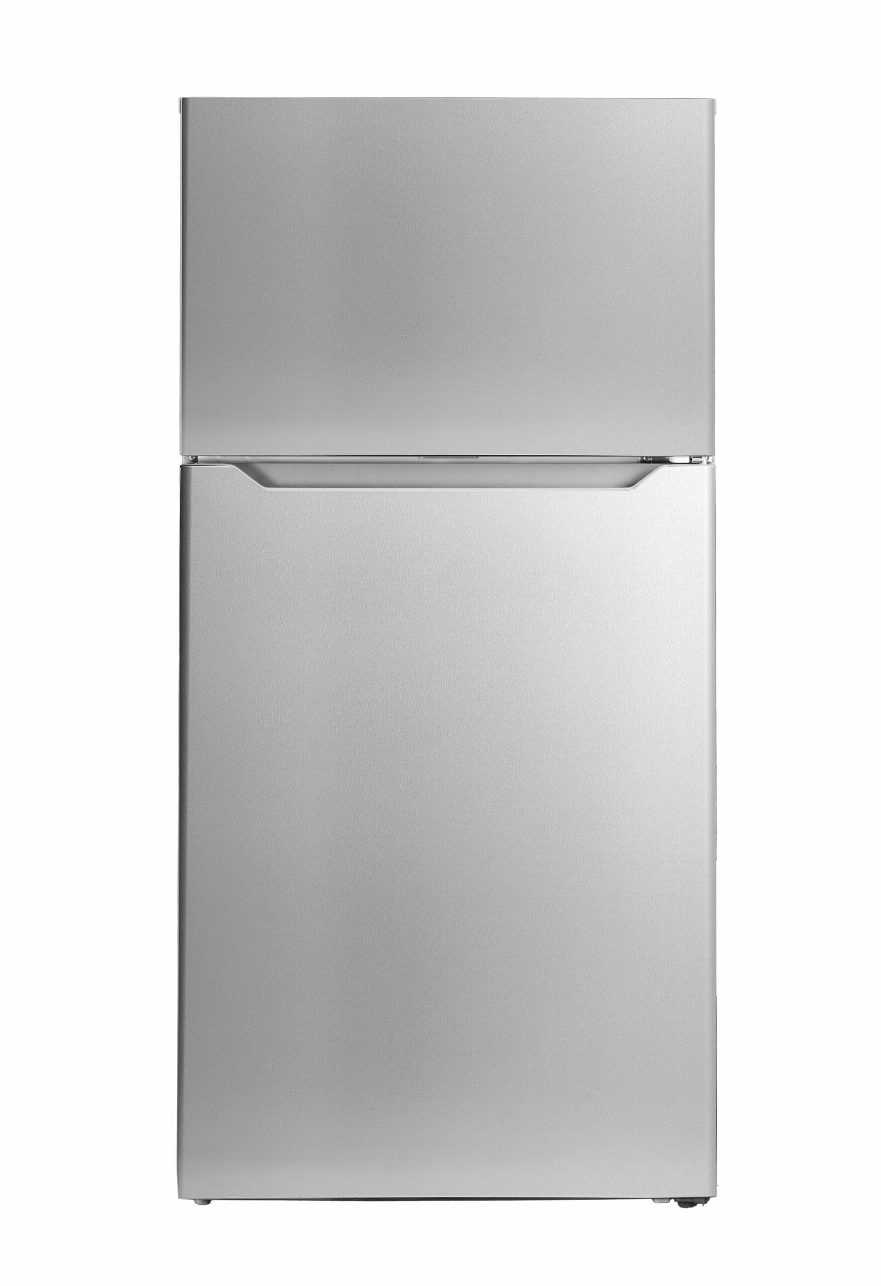 Danby DFF142E1SSDB 14.2 cu. ft. Compact Refrigerator - Stainless Steel Top Freezer Apartment Fridge for Small Spaces, Dorms & Studio Kitchens