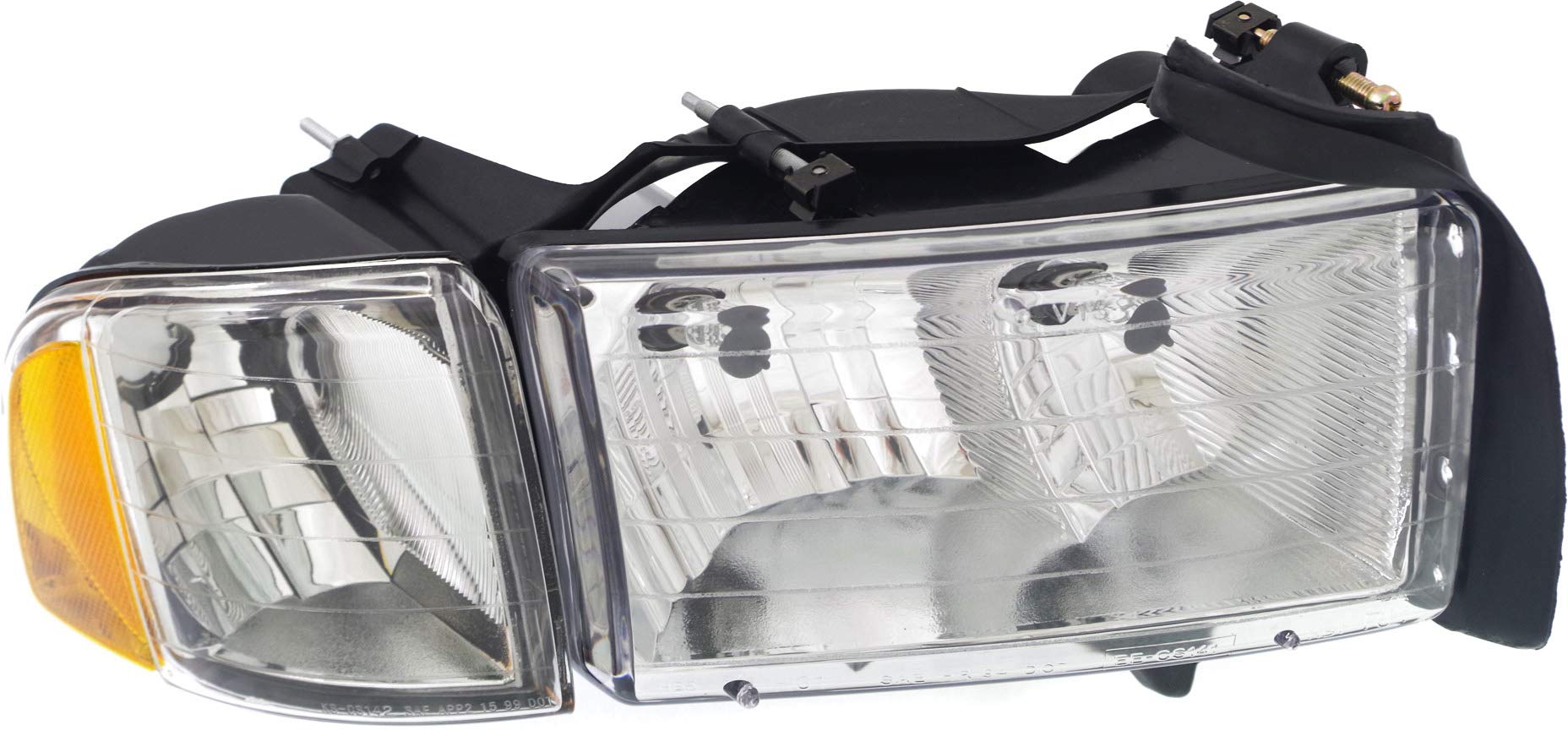 CarLights360: 1999-2002 Dodge Ram 2500 Passenger Side Headlight Assembly - CH2503123 Compatible Replacement - Perfect for Night Driving & Off-Road Adventures