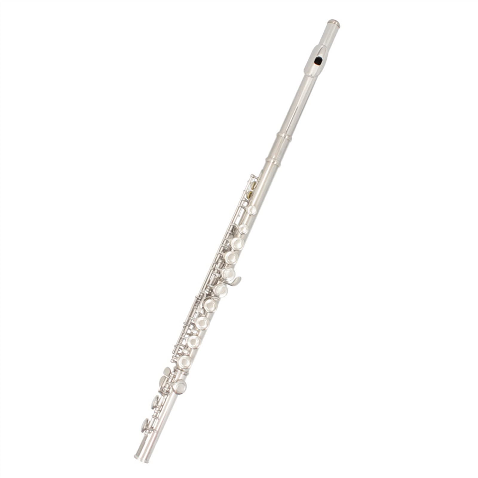 Professional Silver Closed Hole C Key 16-Hole Flute - Beginner Wind Instrument for Music Practice, Band Performance & Solo Play | PECY Musique À Vent
