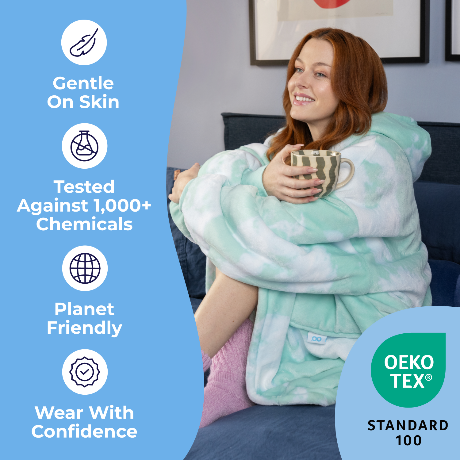 Cozy Mama Bear Oodie - Soft & Warm Oversized Hoodie Blanket for Women - Perfect for Lounging, Netflix Nights & Winter Comfort