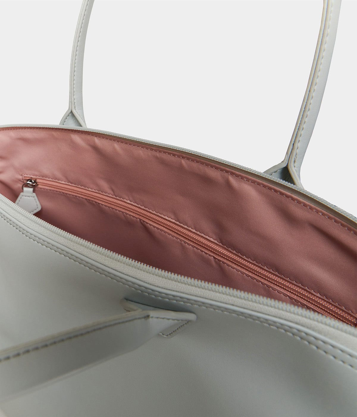 Jolly Apple Skin Vegan Leather Tote Bag - Pearl Grey | Eco-Friendly Women's Handbag for Work, Travel & Everyday Use