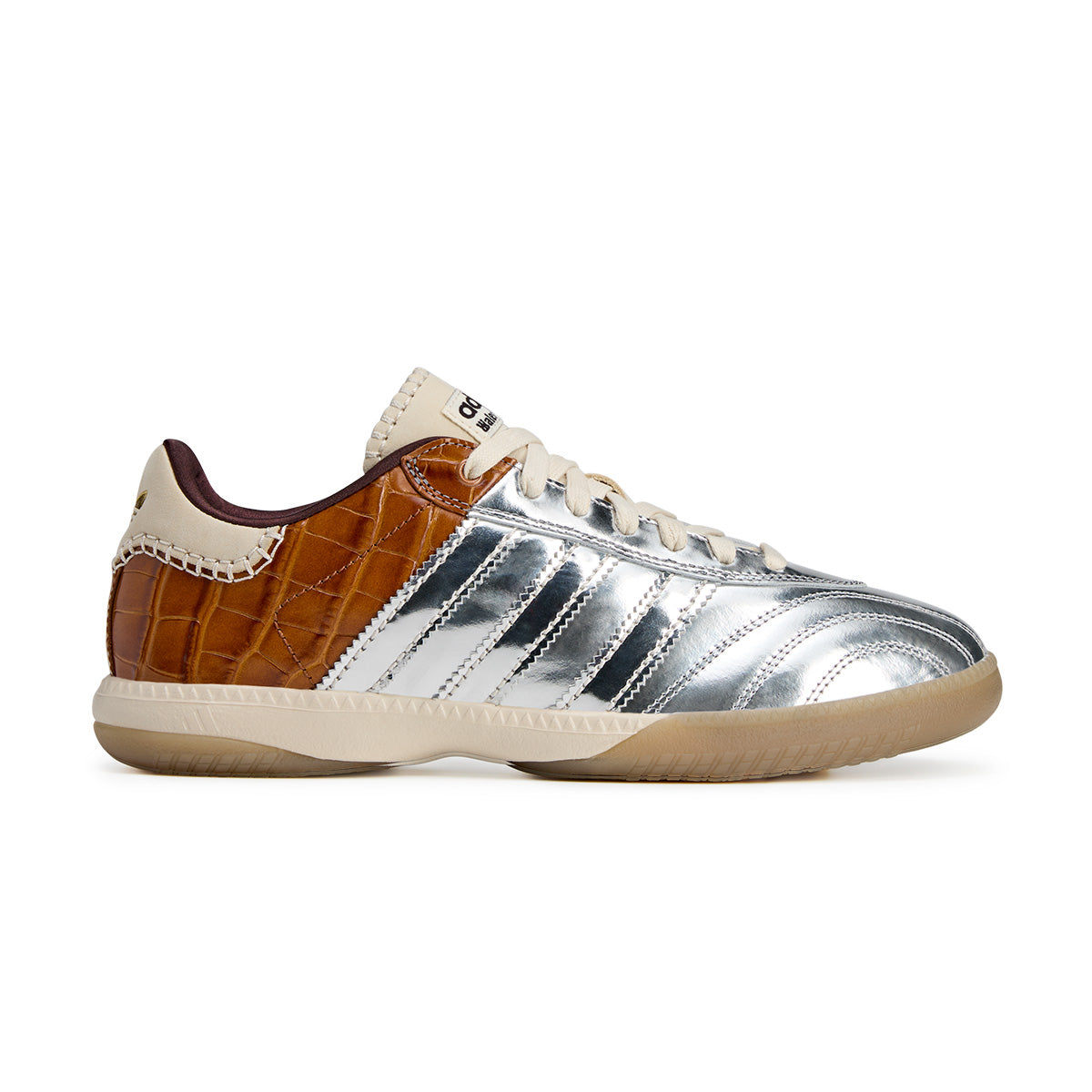Wales Bonner MN Samba 'Silver Metallic' Sneakers - Unisex Retro Running Shoes for Casual Wear & Street Style Fashion