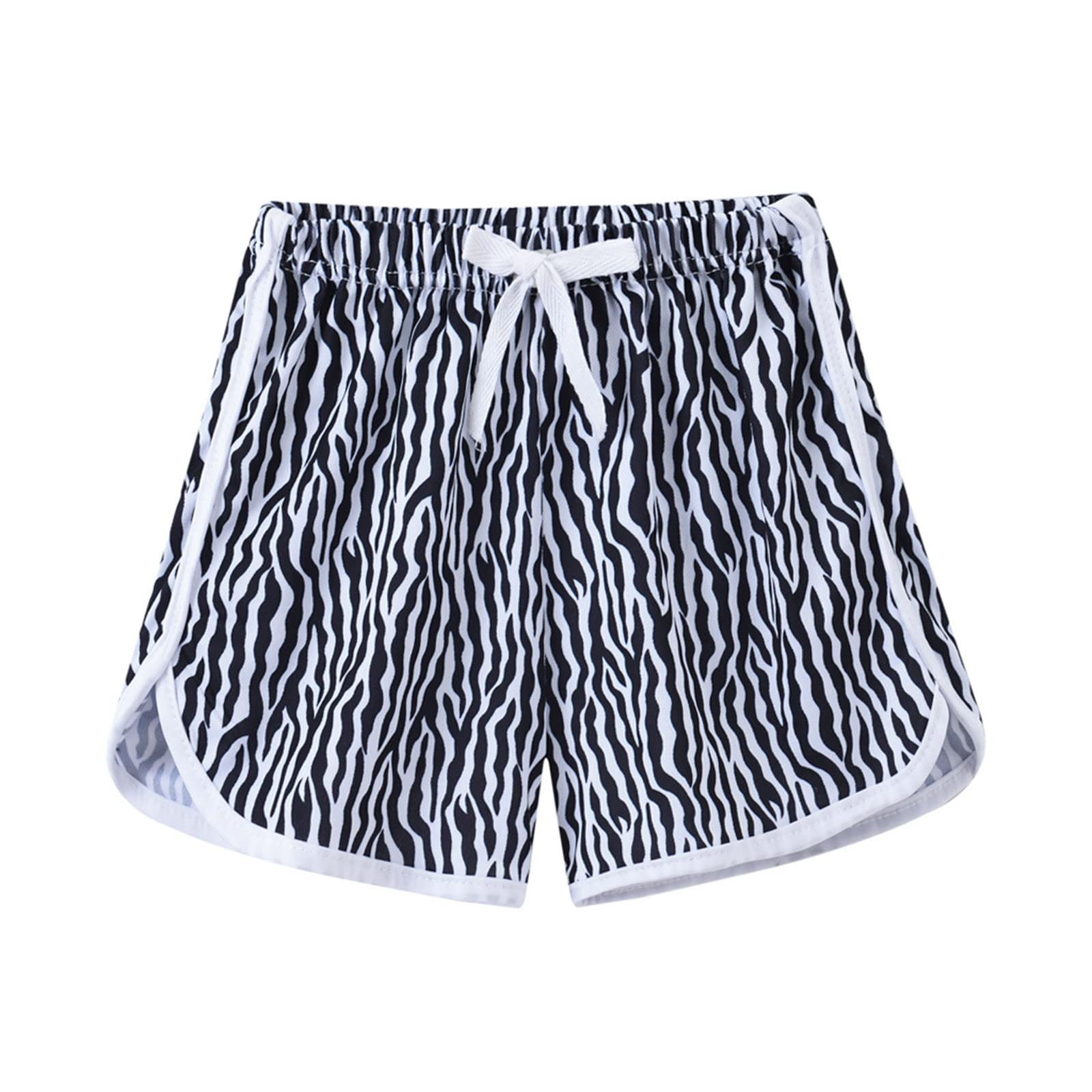 OCCOKO Toddler Boys Girls Cartoon Floral Printed Athletic Shorts - Soft Cotton Kids Sport Shorts for 9-12 Months (OC2205190159) - Perfect for Beach, Playground & Summer Outdoor Activities