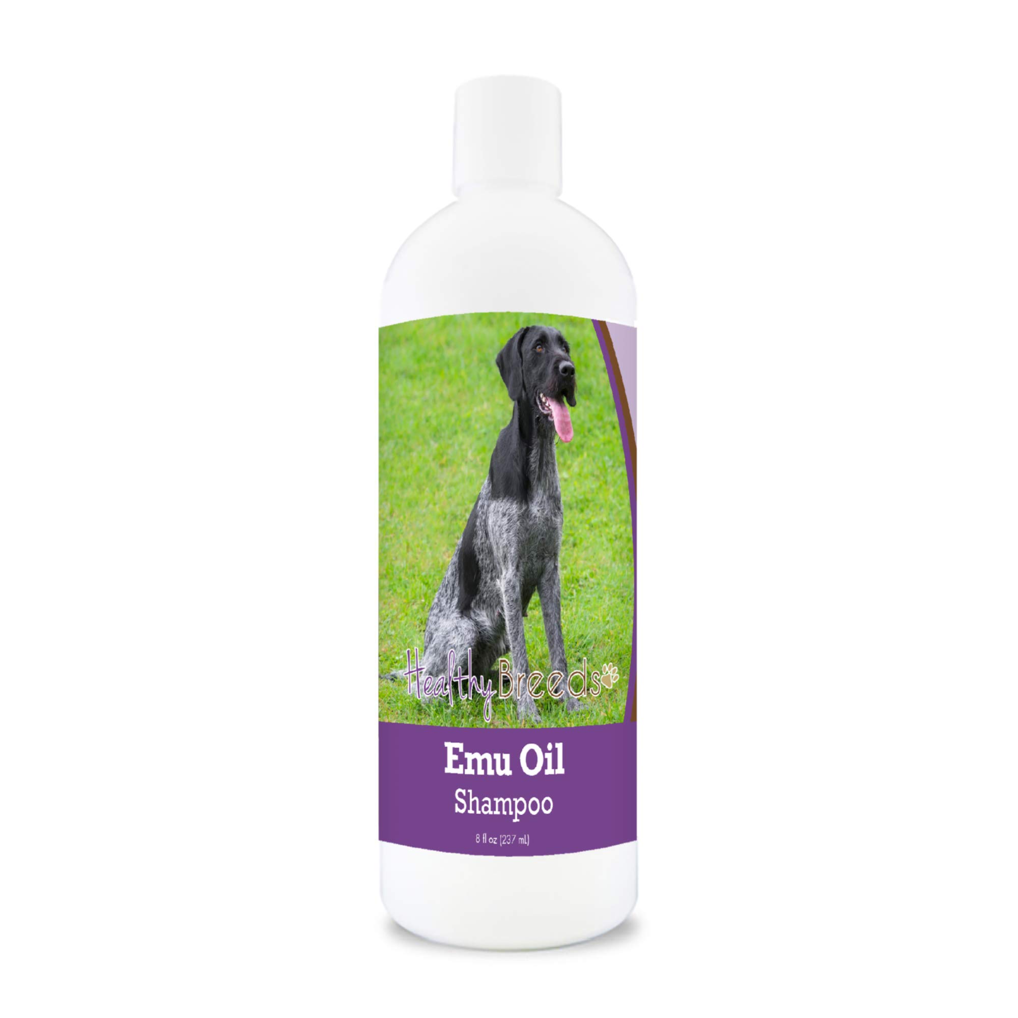 Healthy Breeds German Wirehaired Pointer Emu Oil Shampoo 8 oz - Natural Dog Shampoo for Sensitive Skin & Coat Care - Soothes Dry Itchy Skin - Perfect for Bathing & Grooming Your Wirehaired Pointer