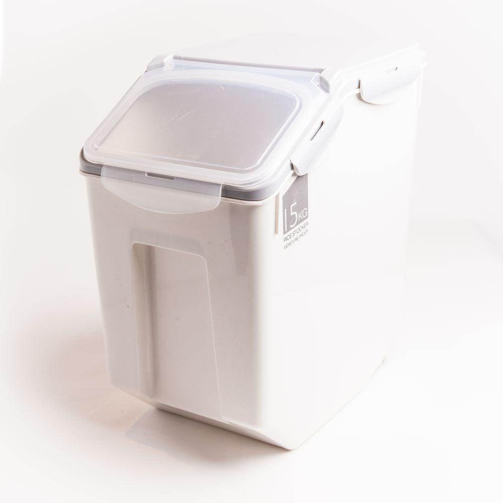 15kg Stackable Rice Storage Container - Airtight Bulk Food Organizer for Kitchen Pantry, Flour, Sugar & Grains - Perfect for Home & Restaurant Use