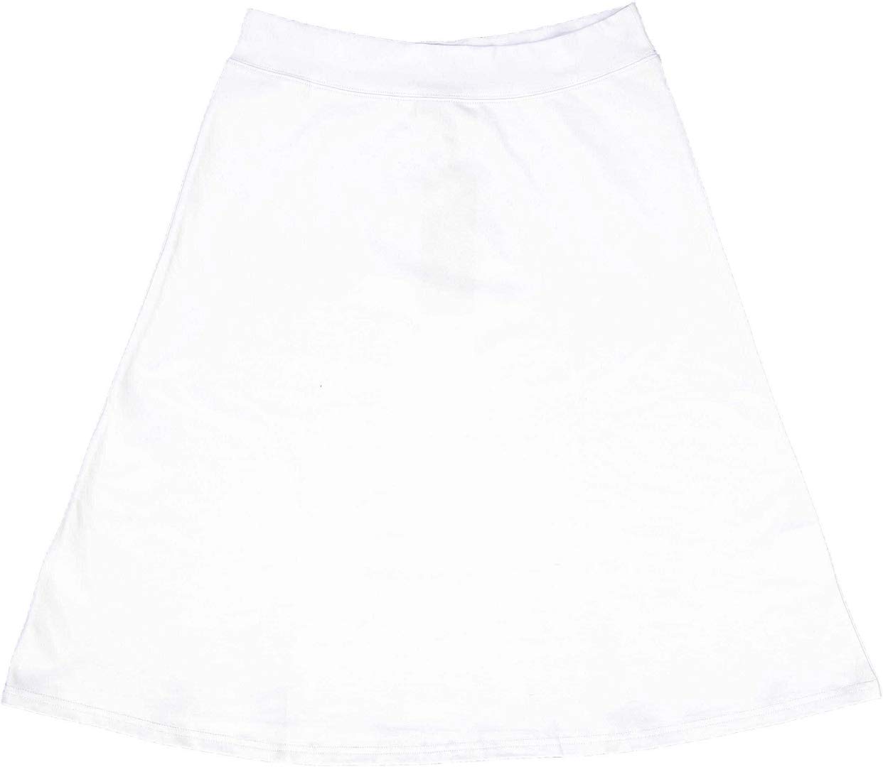 Women's Cotton A-Line Skirt with Elastic High Waist - Comfortable Work & Office Wear for Business Professionals - Perfect for Business Meetings, Office Outfits & Formal Occasions