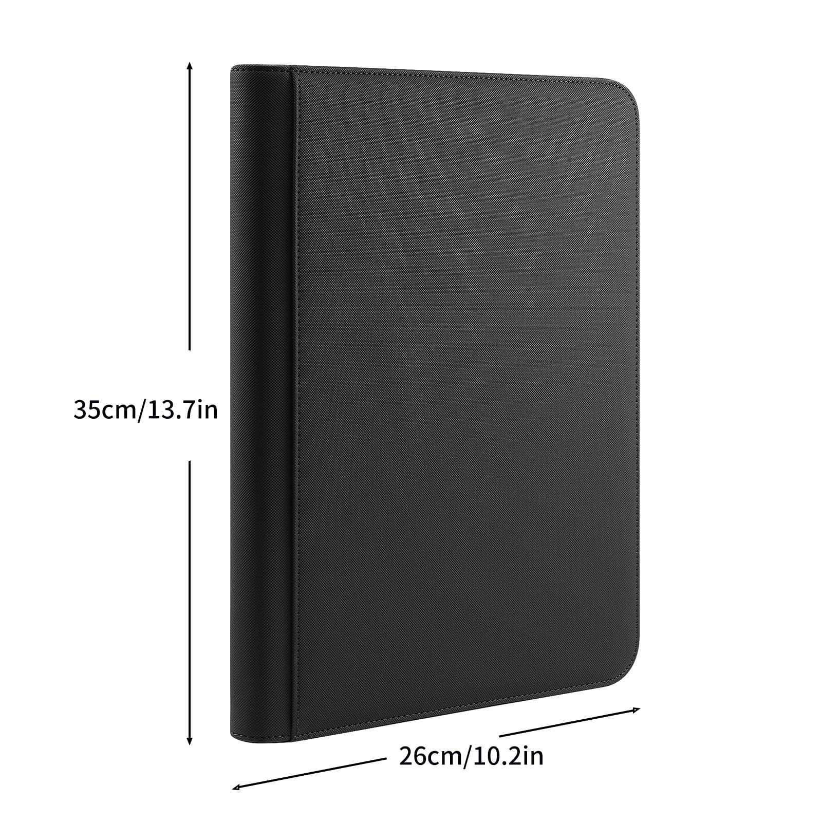 PAKESI Trading Cards Album - 20 Premium 9-Pocket Pages Holds 360 Cards | Black Collector Binder for Pokemon, MTG, Yu-Gi-Oh & Sports Cards | Perfect for Organizing, Trading & Displaying Valuable Collections