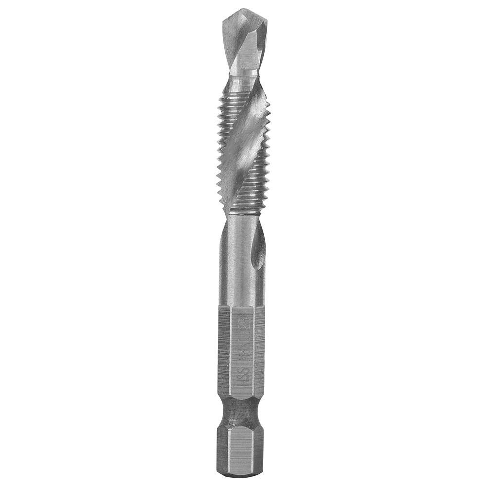 HSS Hex Shank Tap Drill Bit (M8) for Female Screw Threading - DIY & Metalworking